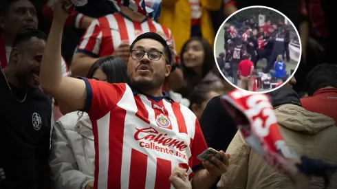 Bronca tras el partido entre Chivas y Atlas.