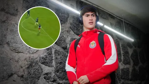 Así se lesionó Armando González previo a Chivas vs. Cruz Azul.