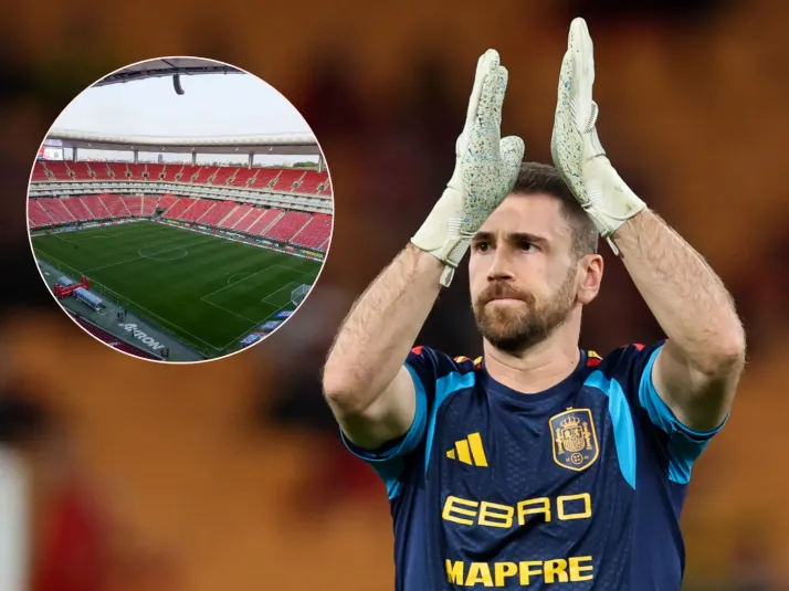 Unai Simón elogió al Estadio Akron