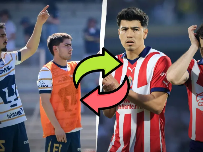 ¿Chivas y Pumas cocinan un intercambio de jugadores?