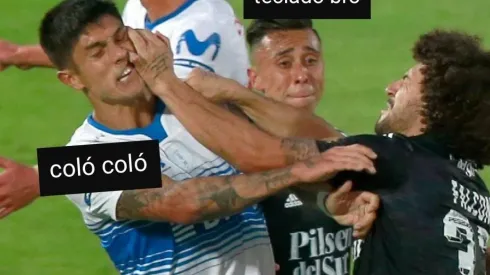 La cuenta no oficial de Colo Colo en inglés también se subió a la tendencia viral con memes de Maxi Falcón