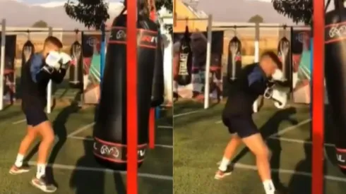 Leonardo Gil en su faceta de boxeador