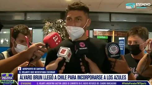 Álvaro Brun llega a Chile para sumarse a la Universidad de Chile.