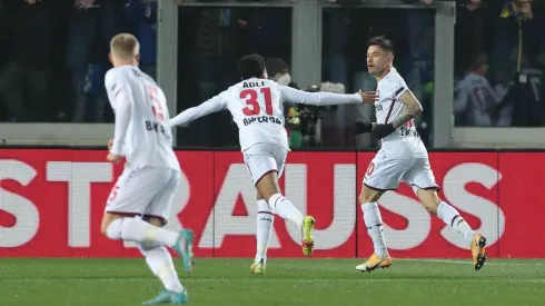 Charles Aránguiz abría el marcador en el encuentro del Bayer Leverkusen ante el Atalanta