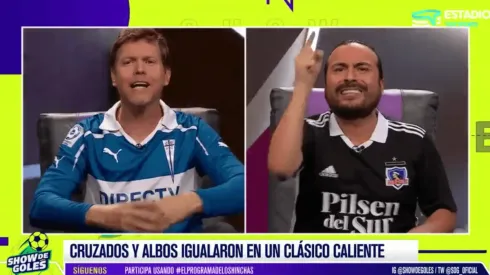 Hincha de Colo Colo se fue con todo contra la UC en programa de TV.