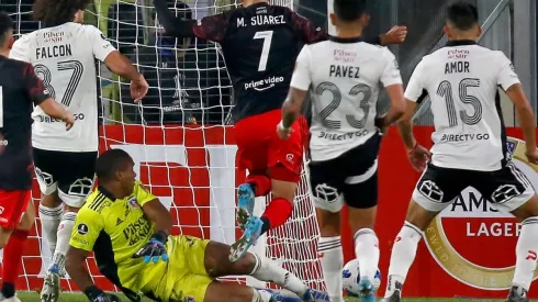 Carabalí dejó la pelota muerta en el área chica y Suárez aprovechó para poner el 1-0.