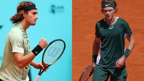 Stefanos Tsitsipas y Andrey Rublev se enfrentan por cuarta vez en superficie de polvo de ladrillo