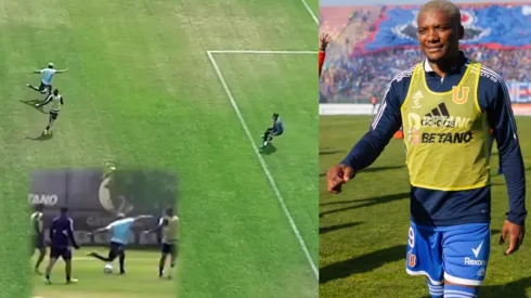 Junior Fernandes marca un golazo en la práctica de Universidad de Chile