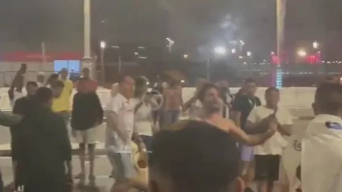 Argentinos y mexicanos se fueron a las manos en Doha.