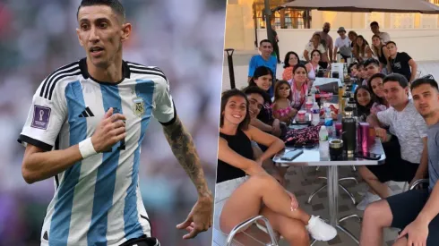 Ángel Di María recibió el apoyo de su familia para el próximo partido de Argentina.