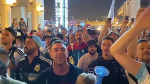 Guede alentó a la albiceleste previo a la final.