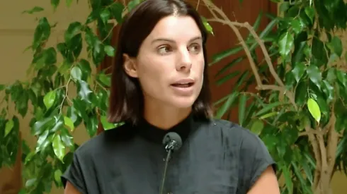 Maite Orsini en el Congreso.