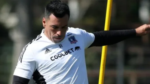 Paredes estuvo en la Ruca entrenando.