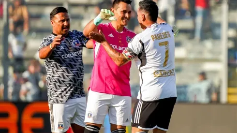 El ex arquero de Paraguay participó en la despedida de Esteban Paredes