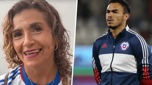 La mamá de Suazo ya está en el Monumental para ver el partido de su hijo.