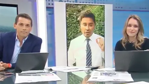 El momento de Gustavo Huerta y Carla Zunino con el alcalde de La Florida Rodolfo Carter.