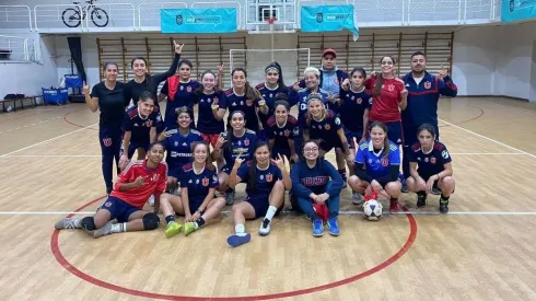 Las jugadoras recibieron el mensaje motivacional de Isabel Berrios.