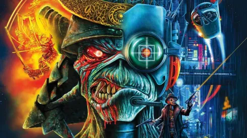 El afiche de The Past Future Tour, de Iron Maiden.