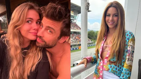 Clara Shía junto a Piqué y Shakira.