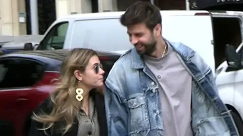 Clara Chía y Gerard Piqué captados por paparazzis.