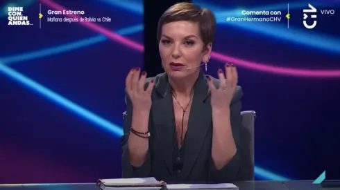 Fran García-Huidobro en el panel de expertos de Gran Hermano Chile.