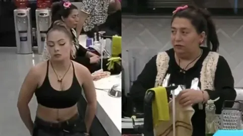 Skarleth Labra y Jennifer Galvarini en el momento de conflicto que protagonizaron en Gran Hermano.