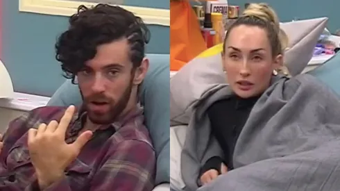 Lucas y Fran en dos momentos distintos de Gran Hermano.