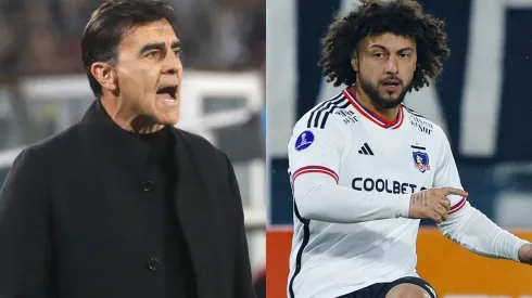 Gustavo Quinteros repasa a Maximiliano Falcón (Foto: Photosport)