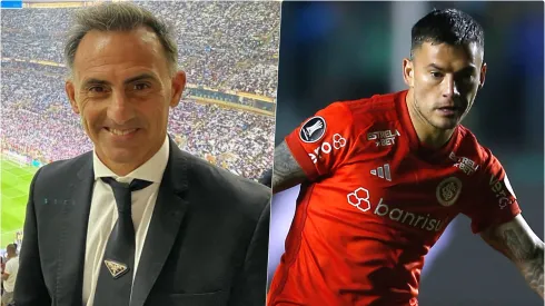 Diego Latorre no se guardó nada y le tiró la pérgola de flores a Charles Aránguiz