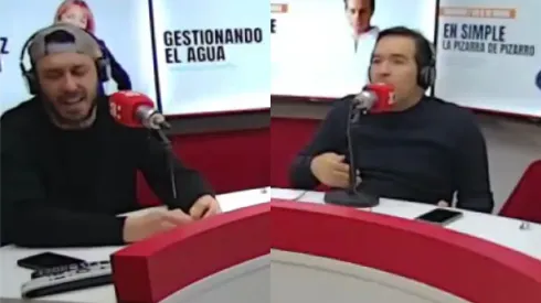 Mauricio Pinilla y Cristián Caamaño se dividen por la titularidad de Charles Aránguiz (Foto: Deportes en Agricultura)