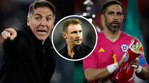 Marcelo Barticciotto se refiere al tema en La Roja con Eduardo Berizzo y Claudio Bravo (Foto: Photosport)