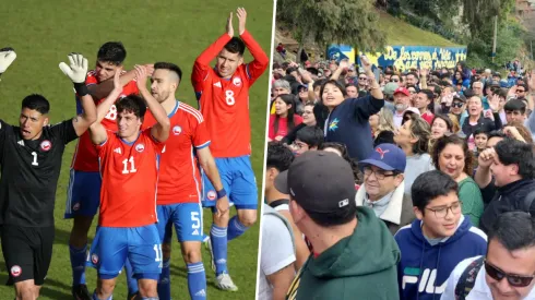 Los hinchas chilenos llegaron en masa a ver fútbol.