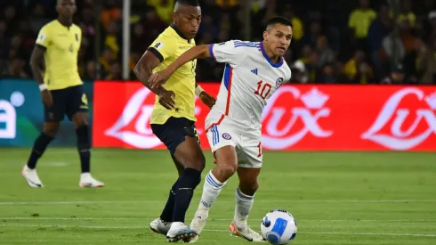 Alexis Sánchez estuvo rabioso y se echó el equipo al hombro ante Ecuador. 
