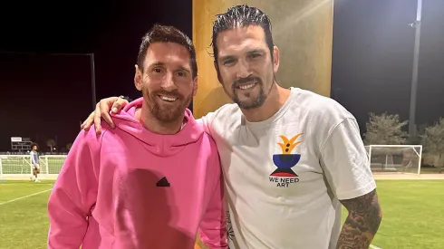 La postal de Mark González y Messi se volvió viral en redes sociales