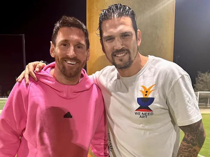 Mark González se volvió viral por encuentro con Lionel Messi: "Lindos recuerdos"