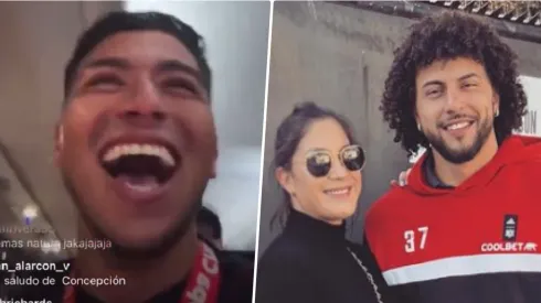 A la mujer del zaguero central uruguayo no le gustó mucho la broma del golero albo.