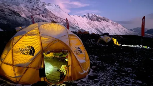 El Base Camp de The North Face en el Cerro El Plomo
