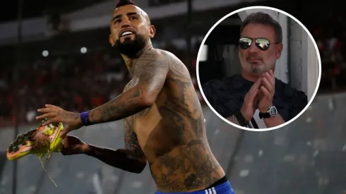 Marcelo Barticciotto pide a gritos a Arturo Vidal en Colo Colo. (Foto: Photosport)