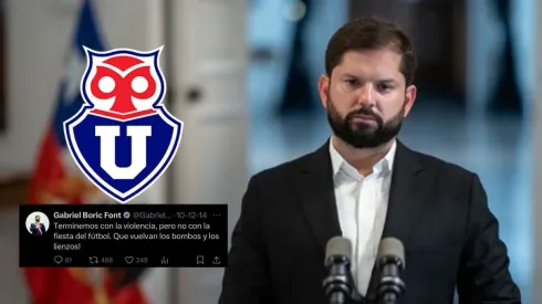 El hincha de la U no se la perdona a Gabriel Boric, el presidente de nuestro país