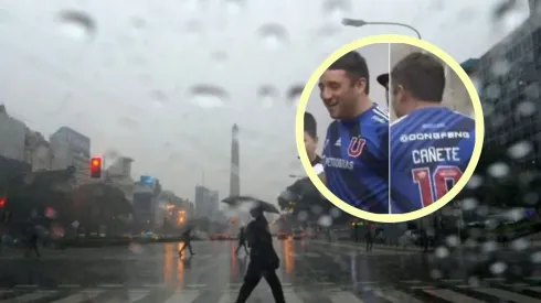 Argentino se luce con camiseta de la U en medio de la tormenta