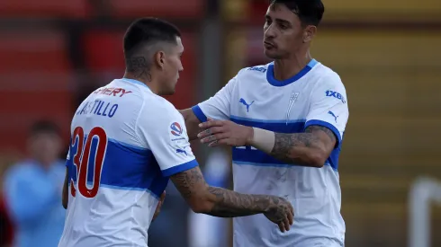 Nicolás Castillo y Fernando Zampedri tienen la tarea de aportar con goles a la UC. (Foto: Photosport)