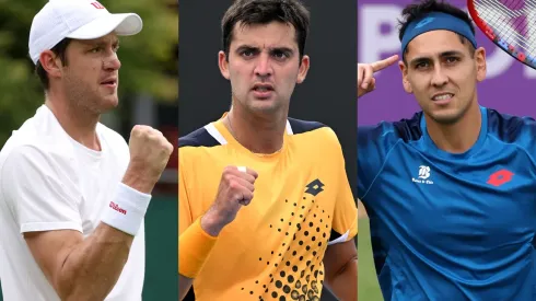 Nicolás Jarry, Tomás Barrios y Alejandro Tabilo debutarán en los Juegos Olímpicos. (Foto: Getty)