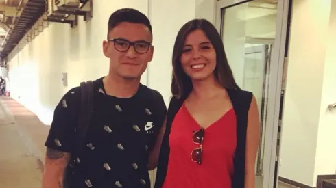 Bianchi junto a Aránguiz en su visita a las instalaciones del Bayer Leverkusen.