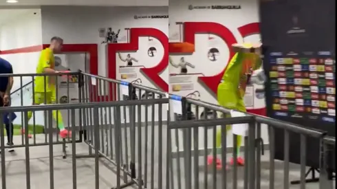 Santiago Mele queda muy molesta tras derrota de Junior. (Foto: Habla Deportes)