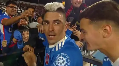 El remate de Fernández hizo desatar la locura de los hinchas azules en el Nacional.