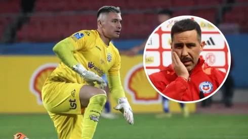 Cristóbal Campos recibió el apoyo de Claudio Bravo. (Foto: Photosport)