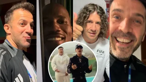 Las leyendas FIFA se mostraron al ritmo de Floyymenor y Cris Mj.