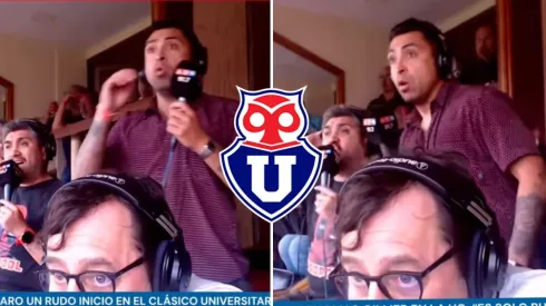 Gonzalo Jara y su reacción a los goles de la Universidad de Chile