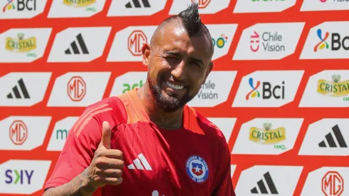 Arturo Vidal habló esta tarde en conferencia de prensa<br />
(Foto: Jonnathan Oyarzun/Photosport)