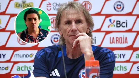 Bonvallet y lo que será el mediocampo de Chile ante Venezuela.